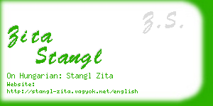 zita stangl business card